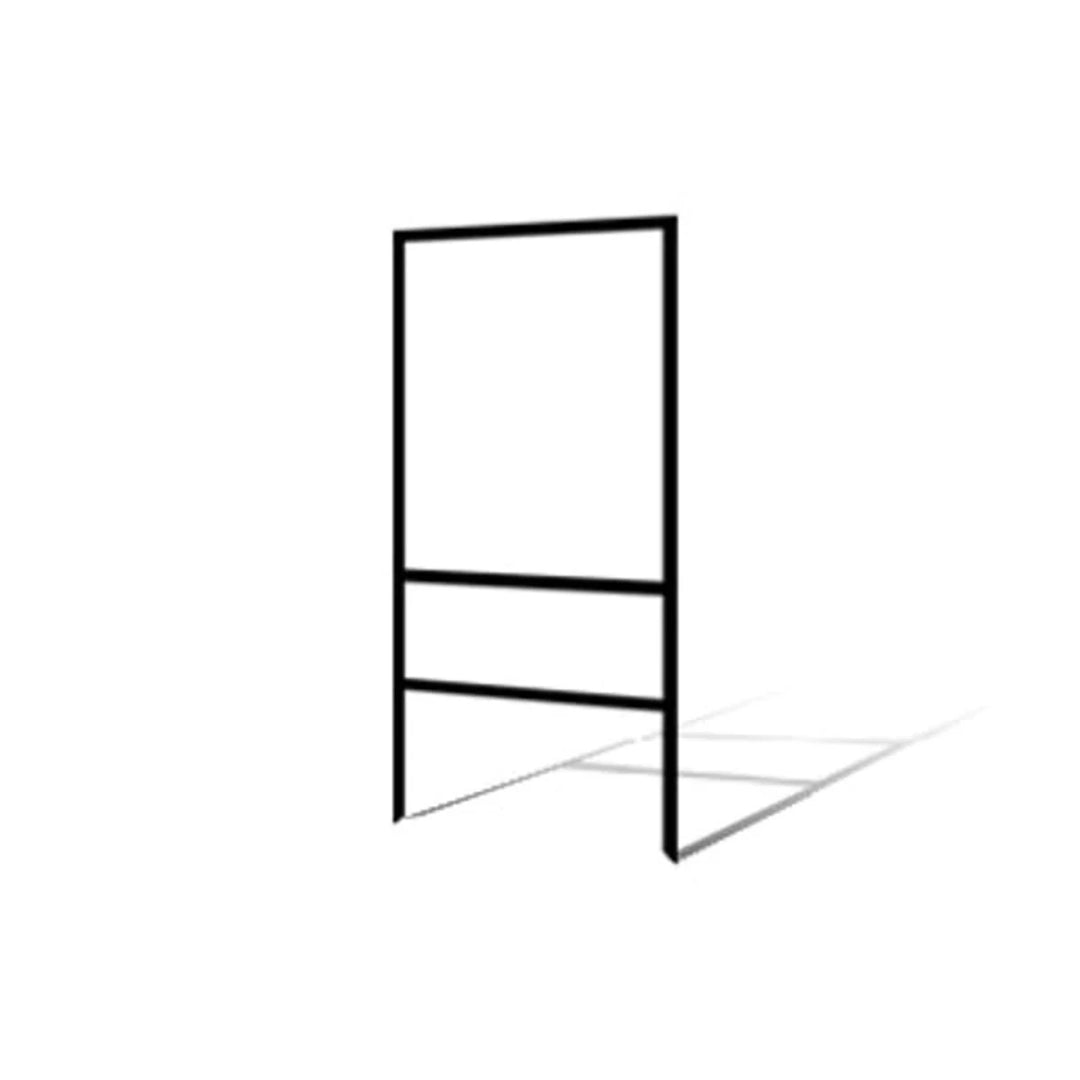 Metal Frame  (Black) 18"w x 24"h