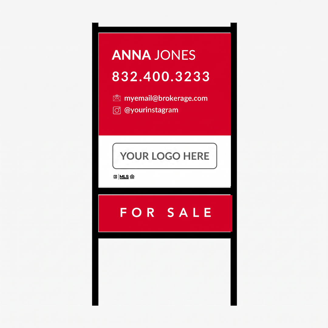 Real Estate Agent Sign & Frame Package