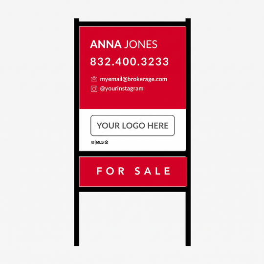 Real Estate Agent Sign & Frame Package