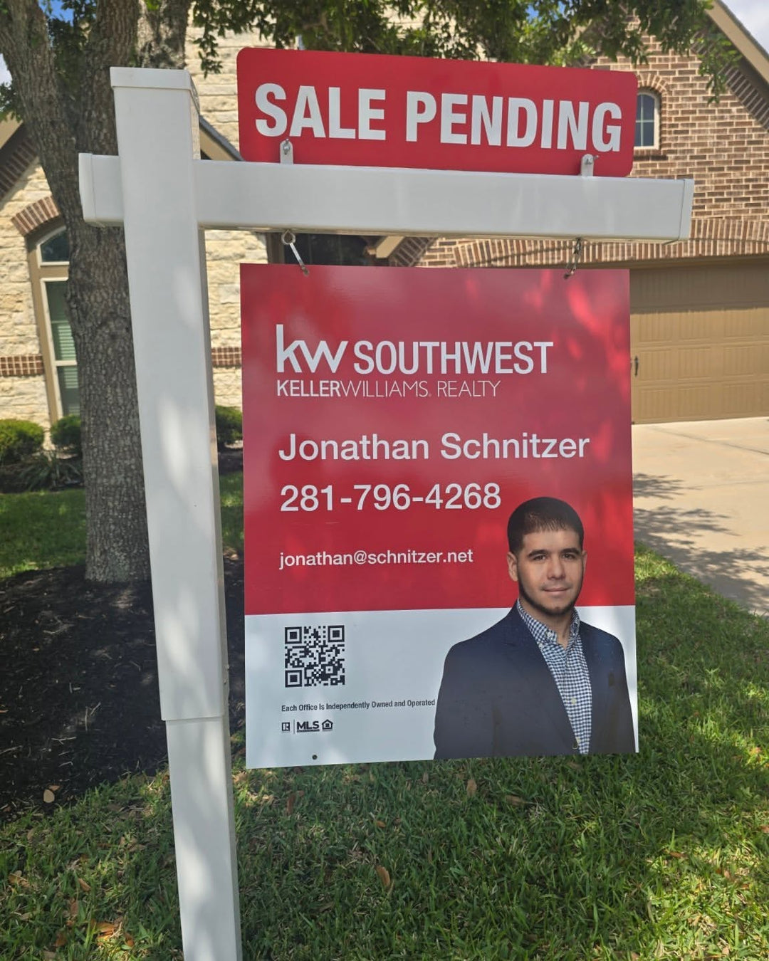 Red Sign with Headshot