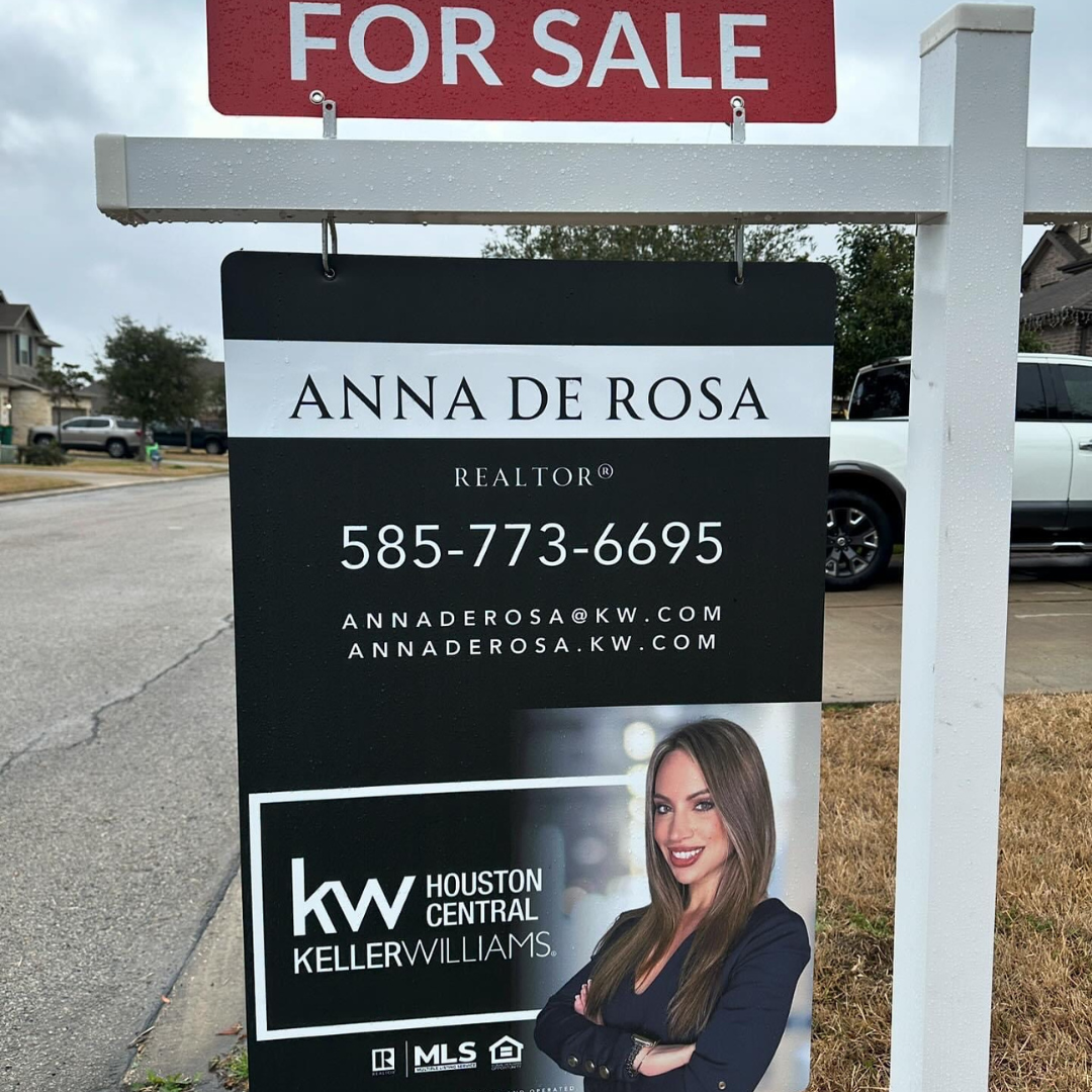Black And White Sign with Photo