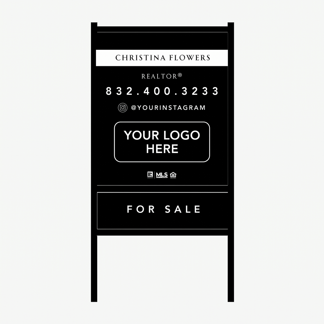 Real Estate Agent Sign & Frame Package