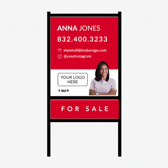 Real Estate Agent Sign & Frame Package