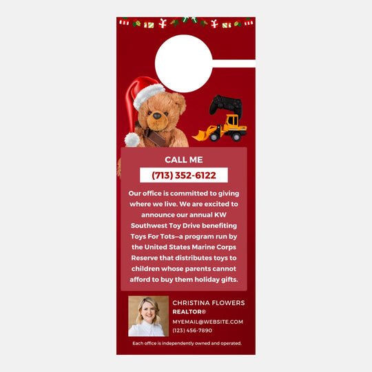 Toy Drive Door Hanger