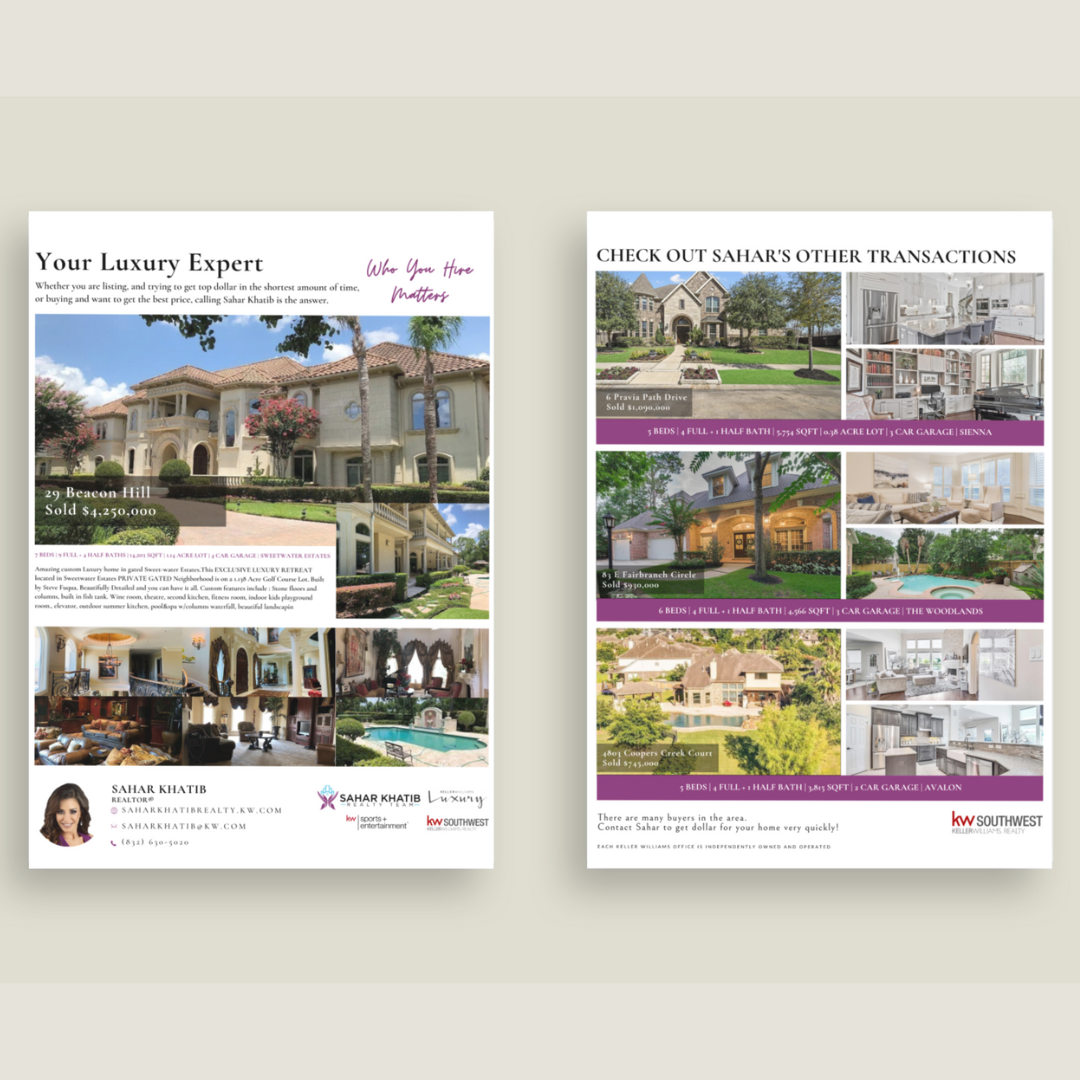 Listing Flyer (custom design)