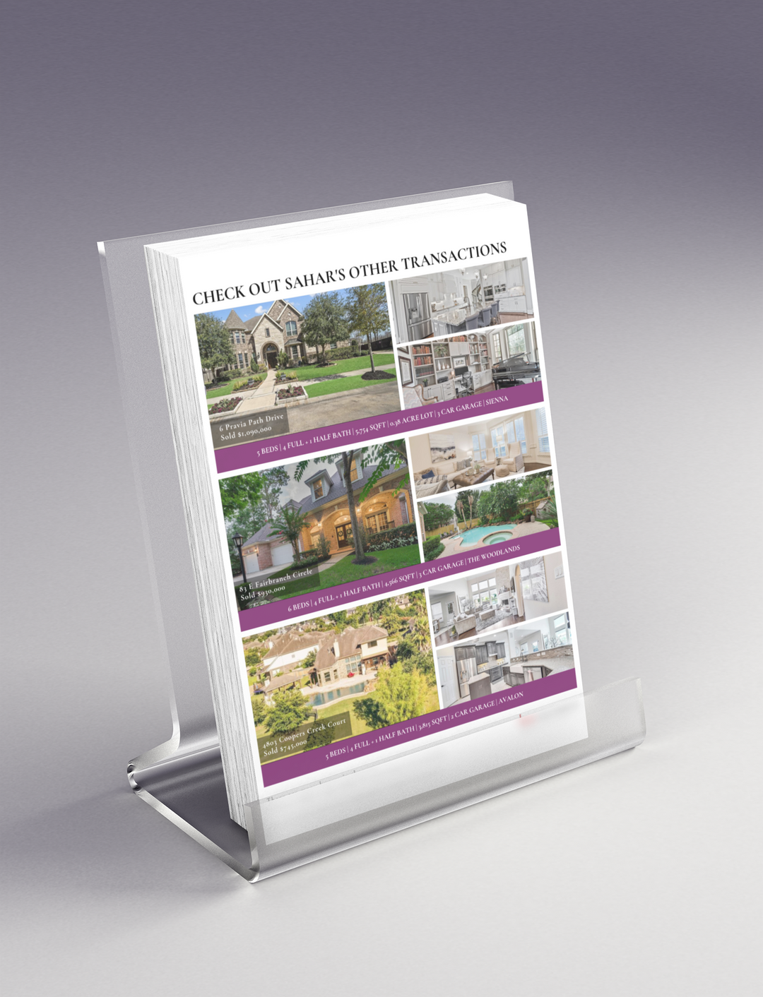 Listing Flyer (custom design)