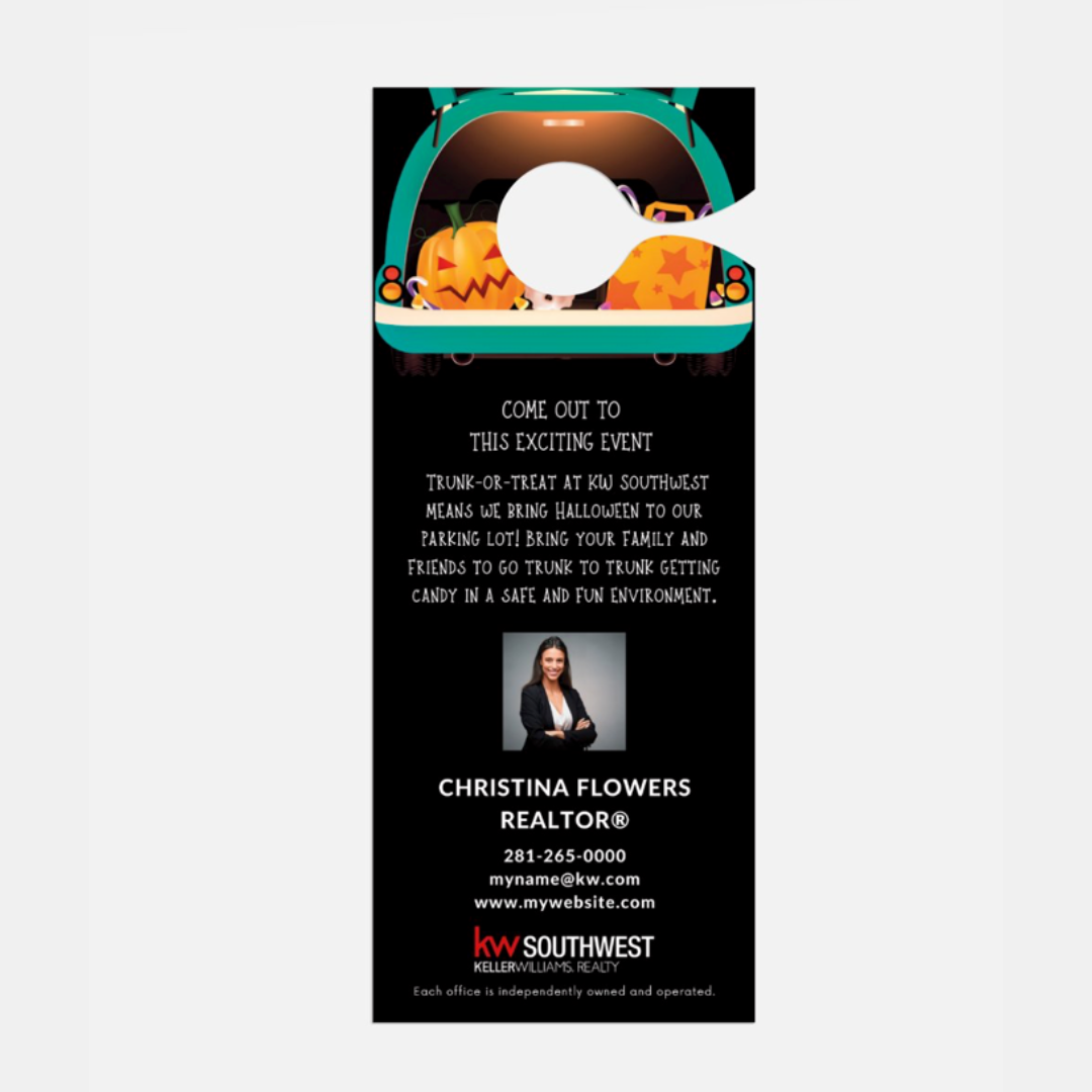 Trunk Or Treat Door Hanger 3.5x8.5